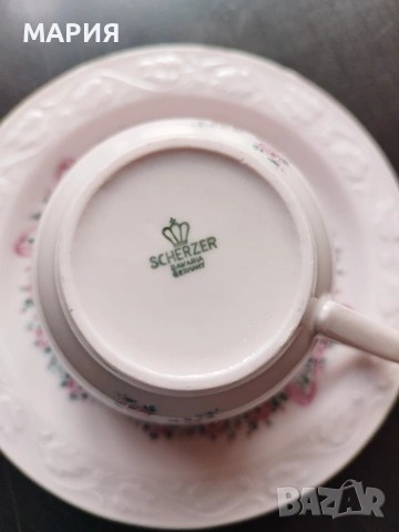 Немски комплект чаши за кафе/чай Scherzer Bavaria, снимка 6 - Сервизи - 53694661