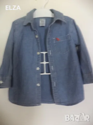 Лот дънково яке Benetton и ризки, снимка 6 - Комплекти за бебе - 56362149