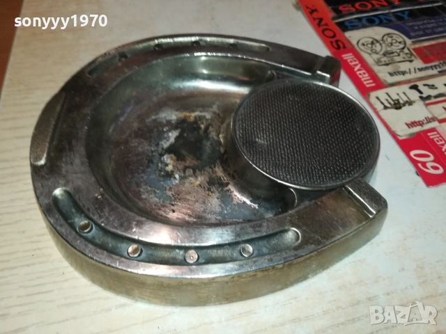 ПОДКОВА-МЕТАЛЕН ПЕПЕЛНИК ОТ ФРАНЦИЯ 0610251519, снимка 8 - Антикварни и старинни предмети - 51962567