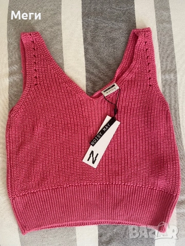 Плетен топ Noisy May нов