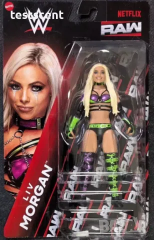 Екшън фигура WWE Liv Morgan Лив Морган Raw on Netflix Mattel Elite Series играчка figure, снимка 8 - Колекции - 48509114