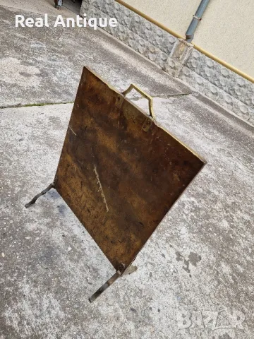 Уникално антикварно английско бронзово пано решетка за камина  , снимка 6 - Антикварни и старинни предмети - 50166791