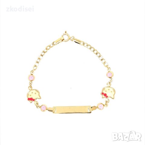 Златна детска гривна 2,44гр.14см. 14кр. проба:585 модел:22228-4