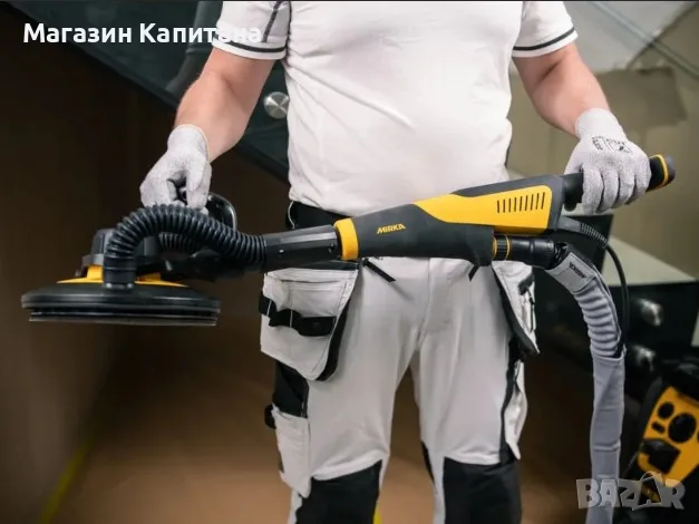Жираф за шлайфане на стени и тавани Mirka LEROS-S 950CV/ 350 W/ 225 мм - къс - 88см., снимка 6 - Други машини и части - 55803085