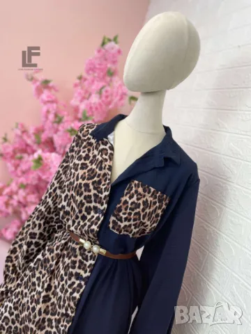 Рокля LFS Mixed Blue 9656  , снимка 2 - Рокли - 50434638