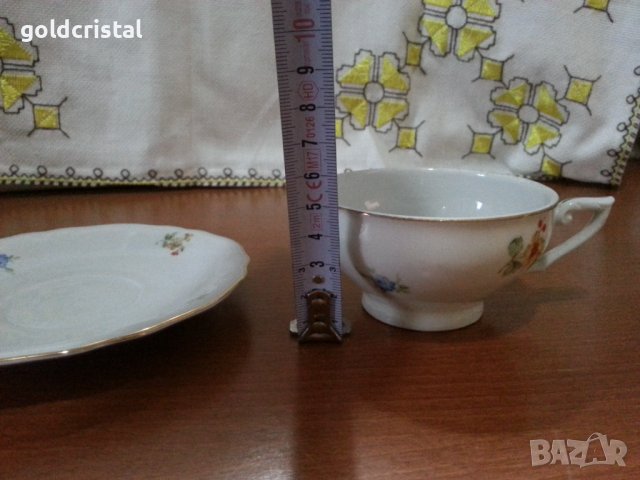 стар порцелан Чехословакия чашка за кафе , снимка 6 - Антикварни и старинни предмети - 42144519