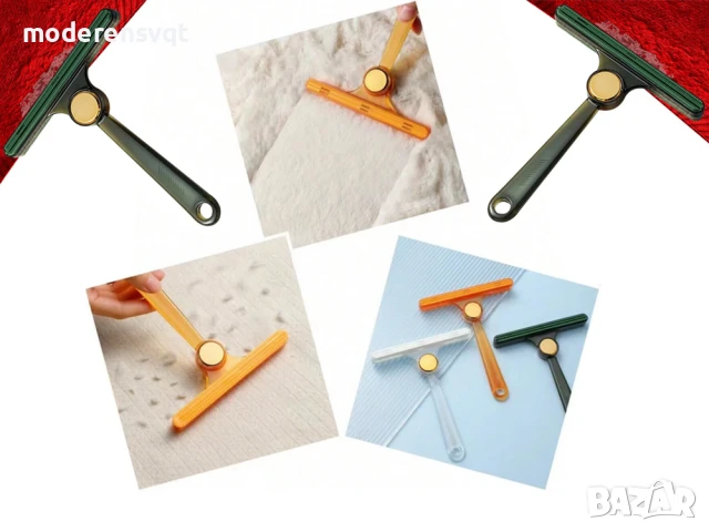 Четка за почистване на котешки и кучешки косми от дрехи и килими двустранна, снимка 4 - Други стоки за дома - 51118525