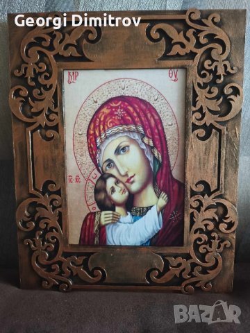 ръчно изработена икона , снимка 3 - Картини - 42210336
