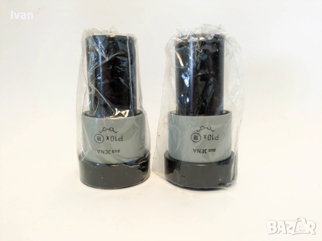 2x Окуляр за микроскоп Carl Zeiss Aus Jena P10x 18 лещи НОВИ, снимка 3 - Медицинска апаратура - 53734061