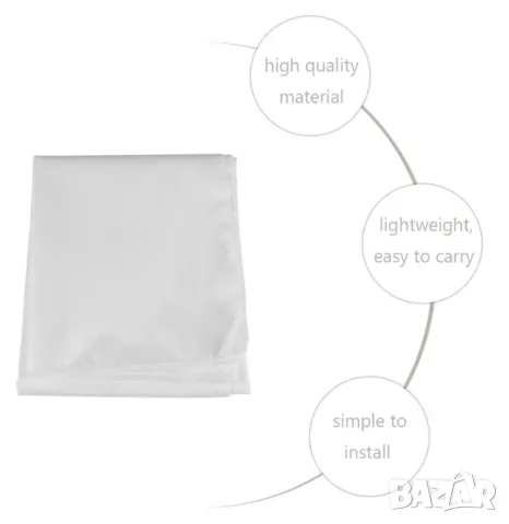 Двустранен Проекторен Екран 16:9 Полиестерен Сгъваем Екран за Проектор Платно без Дупки Ултра Леко, снимка 6 - Други стоки за дома - 47403199