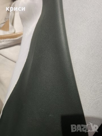 Изкуствена кожа за тапицерия тъмно зелена