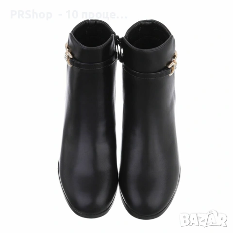 Дамски боти Varaga, еко кожа, черни, снимка 3 - Дамски ботуши - 53240653