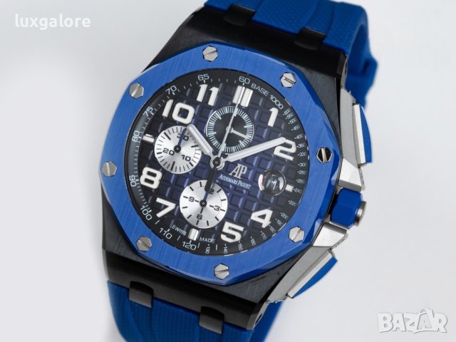 Мъжки часовник Audemars Piguet Royal Oak Offshore Blue с швейцарски механизъм, снимка 2 - Мъжки - 40995116