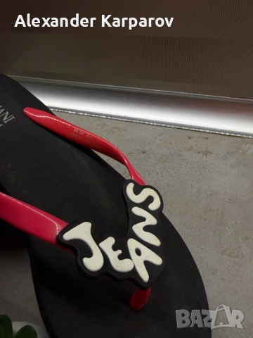 Armani Jeans оригинални дамски джапанки – платформа, снимка 2 - Чехли - 53727868