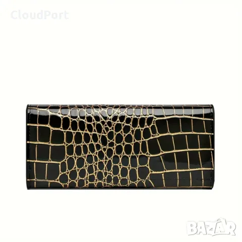 Черен дамски портфейл с логото на пеперуда, снимка 6 - Портфейли, портмонета - 49611274