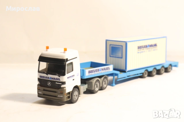 ALBEDO H0 1/87 MERCEDES ACTROS КАМИОН МОДЕЛ ВЛЕКАЧ TIR, снимка 4 - Колекции - 53764098