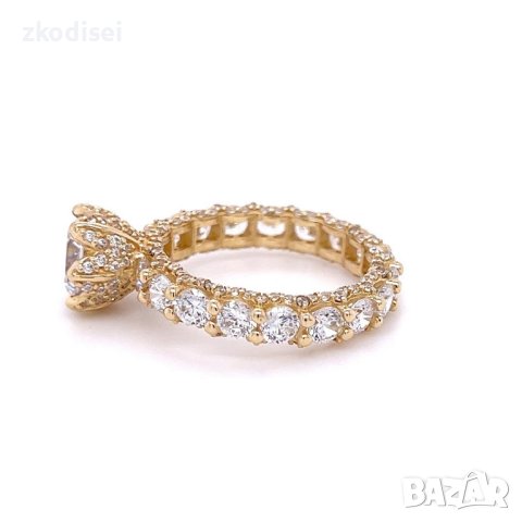 Златен дамски пръстен 5,58гр. размер:56 14кр. проба:585 модел:21889-1, снимка 3 - Пръстени - 44202614
