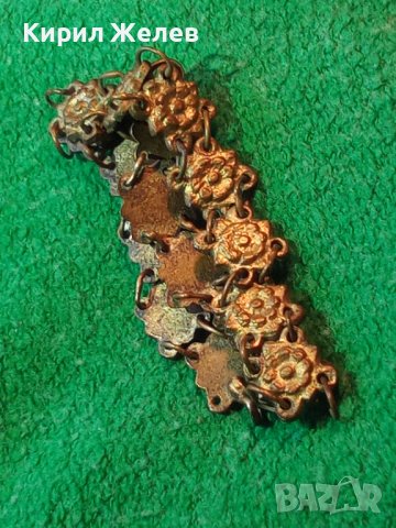 ВЪЗРОЖДЕНСКА СТАРИННА РЪЧНА ИЗРАБОТКА БРОНЗОВА ГРИВНА за НОСИЯ с ФЛОРАЛНИ ЕЛЕМЕНТИ 17091, снимка 2 - Антикварни и старинни предмети - 31358746