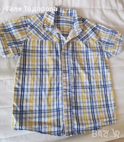 Детска риза с къс ръкав 128см, снимка 4 - Детски ризи - 51441699