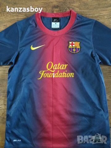 NIKE FC BARCELONA 2012/13 - страхотна юношеска тениска КАТО НОВА, снимка 3 - Детски тениски и потници - 41948535