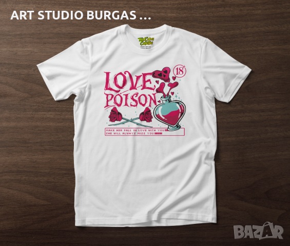 Тениска унисекс Love Poison "MADCOLORS COLLECTION", снимка 2 - Тениски - 36389400