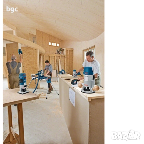 Фреза Bosch Professional GKF 600, 600W, 33000 об/мин, Пластмасов куфар - 36 месеца гаранция, снимка 8 - Други инструменти - 53498304