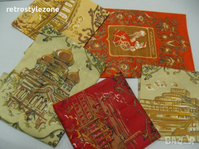 № 6838 стари руски кърпи - лот 5 броя  - размери - от 47 / 43 см  до   90 / 46 см , снимка 8 - Други ценни предмети - 39795812