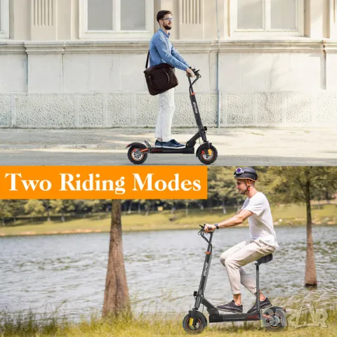 Електрически скутер/тротинетка със седалка iENYRID 800W 12.5AH, снимка 5 - Велосипеди - 46994112