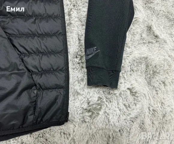 Хибридно Nike Lab Tech Fleece 800 Aeroloft Crew, Размер М, снимка 7 - Спортни дрехи, екипи - 47514351