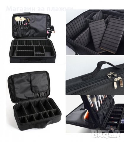 2В1 ПРОФЕСИОНАЛЕН КУФАР-ОРГАНАЙЗЕР С 3 ОТДЕЛЕНИЯ ЗА КОЗМЕТИКА - код 2181, снимка 8 - Куфари - 34206590