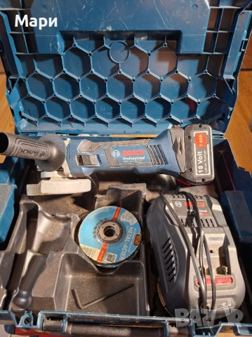 Bosch GWS 18 125 V Li ъглошлайф, снимка 2 - Други инструменти - 53288214