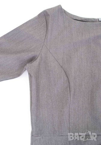 Клоширана сива рокля Awama - XL, снимка 5 - Рокли - 42532059