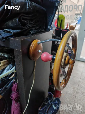 Страхотна стенна лампа - дървен волан, снимка 7 - Антикварни и старинни предмети - 49184353