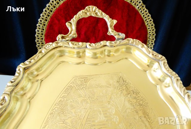 Бронзов поднос барок,картина Египет. , снимка 8 - Антикварни и старинни предмети - 35950980