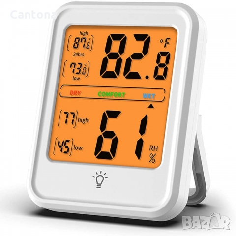 Термометър с хигрометър измерва температура /-20°C до 70°C/ и влажност /10% до 99%/, снимка 1 - Друга електроника - 36039034