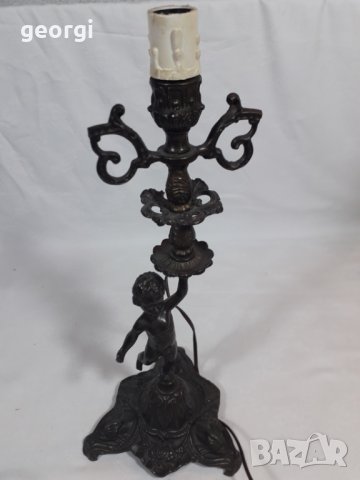 Ретро настолна месингова лампа   4/6