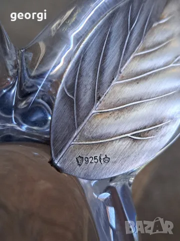 бонбониера круша със сребърно листо, снимка 6 - Декорация за дома - 48800552