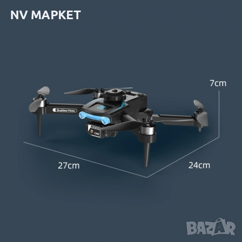 Сгъваем дрон с 8k HD Двойна камера 360 ° на заснемане Дрон S169 с 4К двойна камера, снимка 3 - Дронове и аксесоари - 53837732