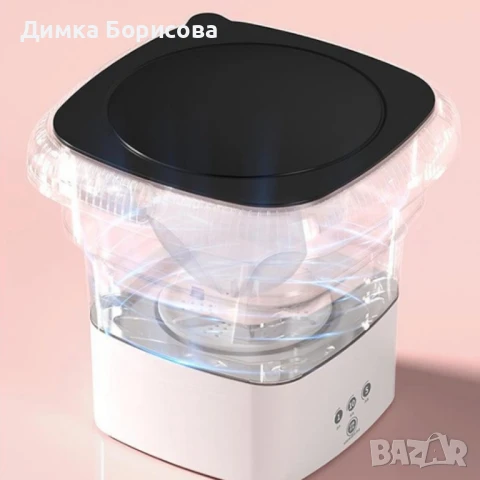 Мини сгъваема преносима пералня – 6.5 L, снимка 9 - Перални - 51155172