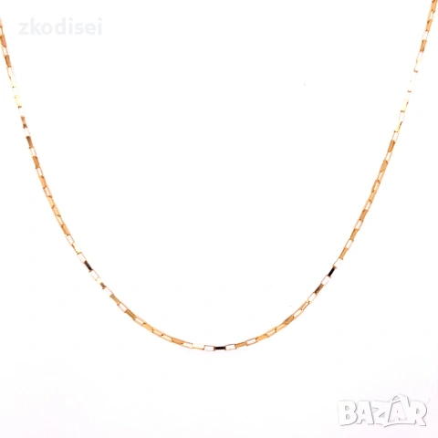 Златен синджир 1,30гр. 44,0см. 14кр. проба:585 модел:37715-3, снимка 2 - Колиета, медальони, синджири - 53768727