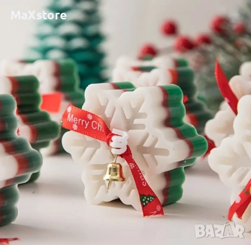 Дълбока снежинка снежинки Силиконов молд форма за свещи гипс сапун смола , снимка 2 - Форми - 51964860