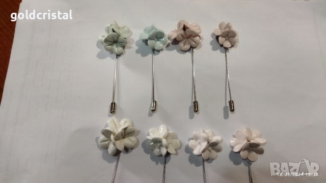 порцелан  брошка игла , снимка 9 - Антикварни и старинни предмети - 39553988