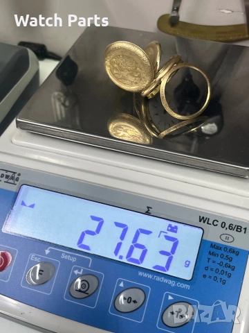 Златен джобен часовник 14 карата, снимка 11 - Джобни - 53087796