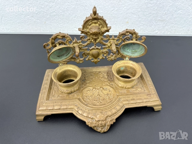 Барокова мастилница началото на XXв. №7696, снимка 8 - Антикварни и старинни предмети - 52687233