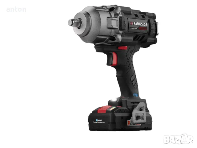 PARKSIDE PERFORMANCE ударен гайковерт парксайд пълен комплект батерия зарядно 20V 4Ah PASSP 20-Li C4, снимка 4 - Други инструменти - 49524482