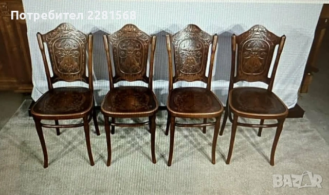 Автентични виенски столове, снимка 1 - Антикварни и старинни предмети - 53695807