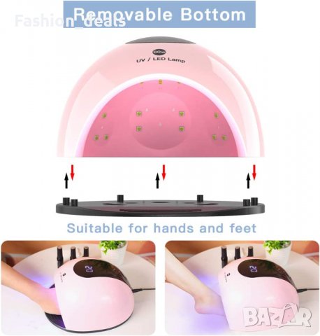 Нова лампа за нокти бързосъхнеща LED сушилня гел лак маникюр Печка, снимка 3 - Други - 38617131