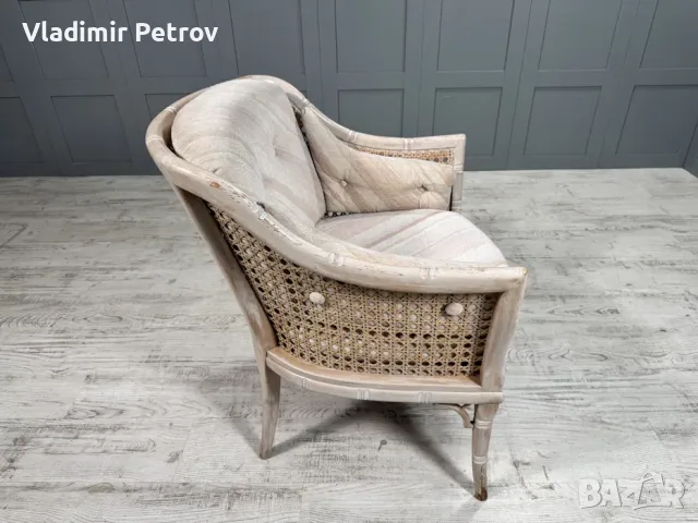 Кресло - ратан, масив В007, снимка 6 - Дивани и мека мебел - 56022578