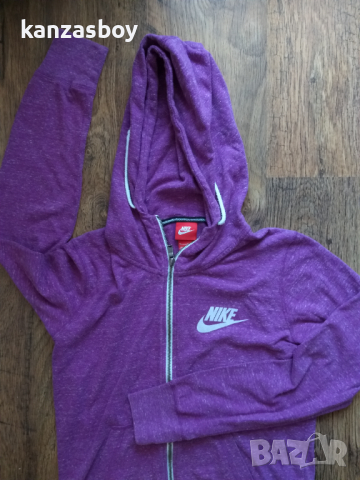  Nike Gym Vintage Fz Hoody - страхотно дамско горнище КАТО НОВО, снимка 2 - Спортни екипи - 36239474