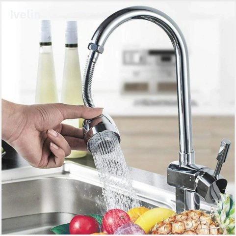 Гъвкав удължител за чешма, 21 см   91